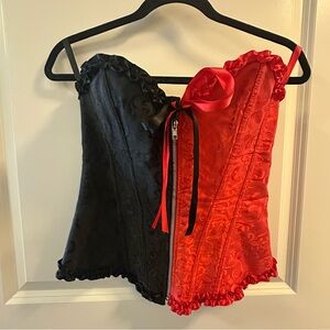 Black and Red Corset